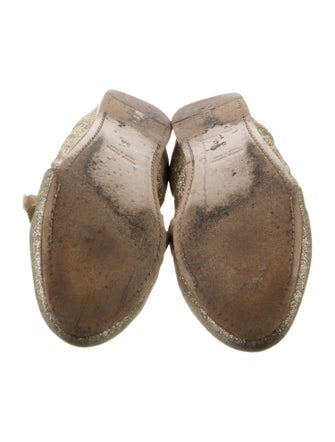 Miu Miu Glitter Glitter Accents Flats