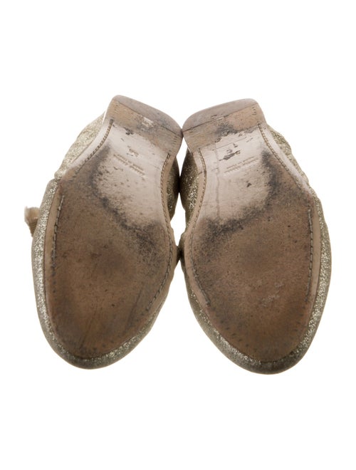 Miu Miu Glitter Glitter Accents Flats
