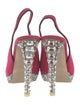 Miu Miu Suede Glitter Accents Slingback Pumps