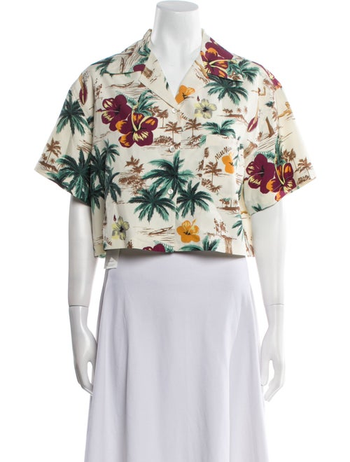 Miu Miu 2024 Silk Crop Top