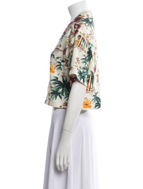 Miu Miu 2024 Silk Crop Top