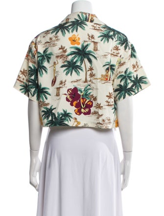 Miu Miu 2024 Silk Crop Top