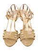 Miu Miu Leather T-Strap Sandals