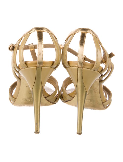 Miu Miu Leather T-Strap Sandals