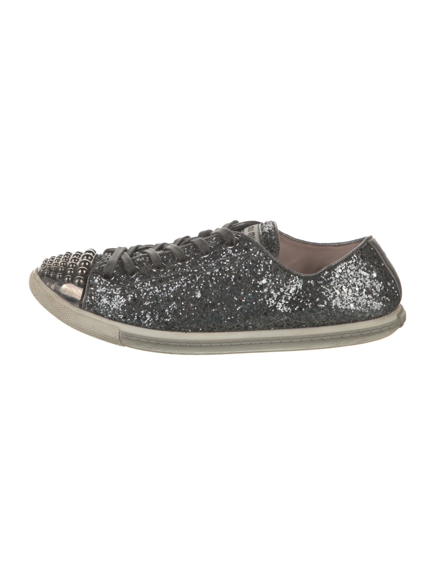 Miu Miu Glitter Glitter Accents Sneakers