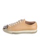 Miu Miu Patent Leather Crystal Embellishments Sneakers