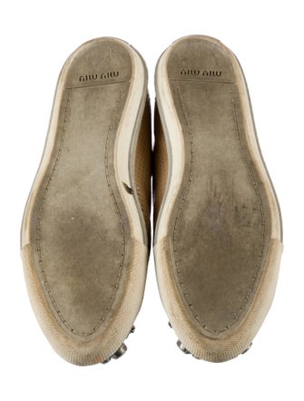 Miu Miu Patent Leather Crystal Embellishments Sneakers