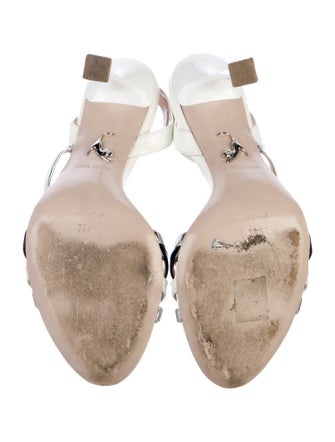 Miu Miu Patent Leather Slingback Sandals