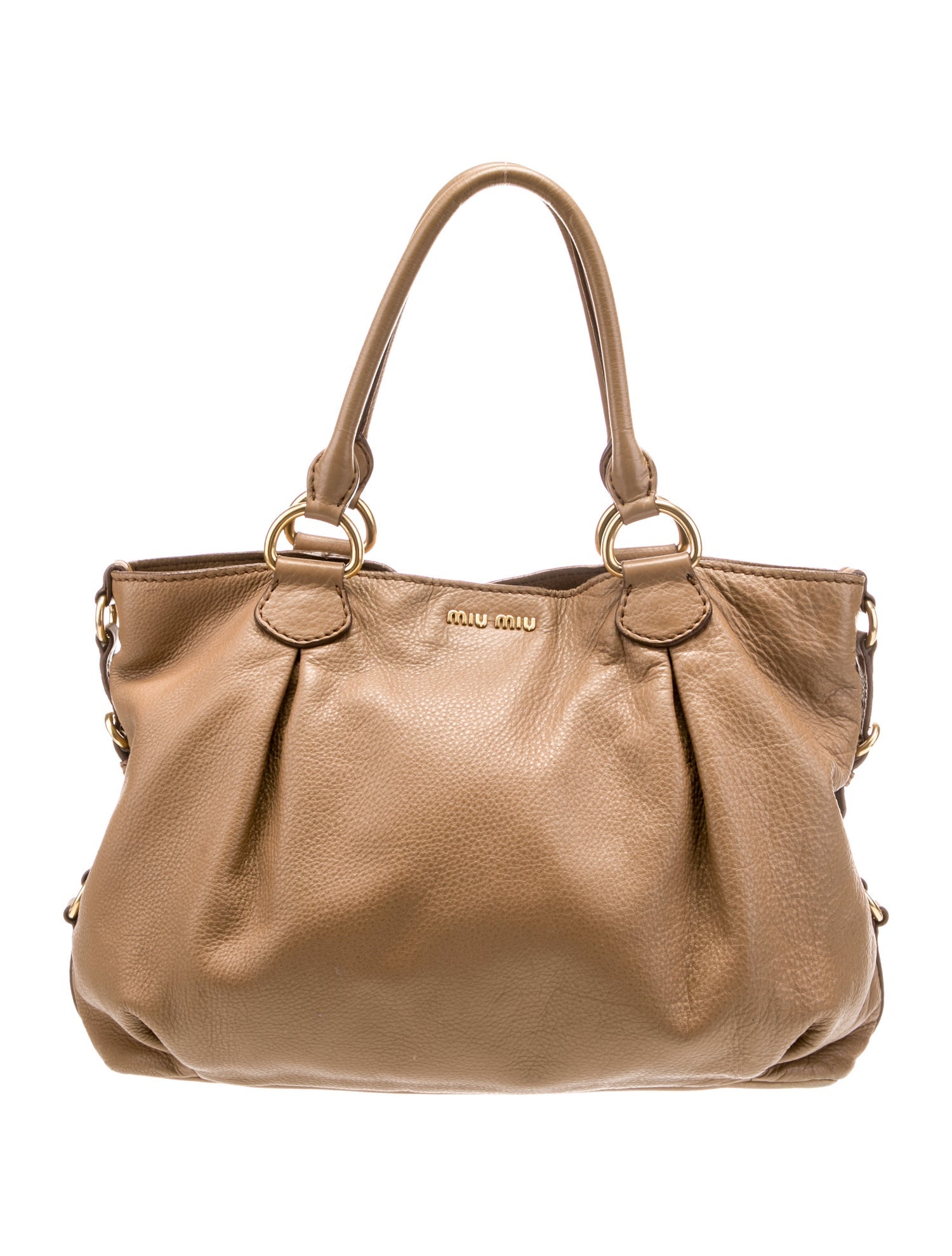 Miu Miu Leather Leather Tote Bag