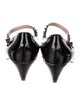 Miu Miu Patent Leather Studded Accents Pumps