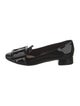 Miu Miu Patent Leather Chain-Link Accents Loafers