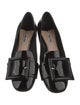 Miu Miu Patent Leather Chain-Link Accents Loafers