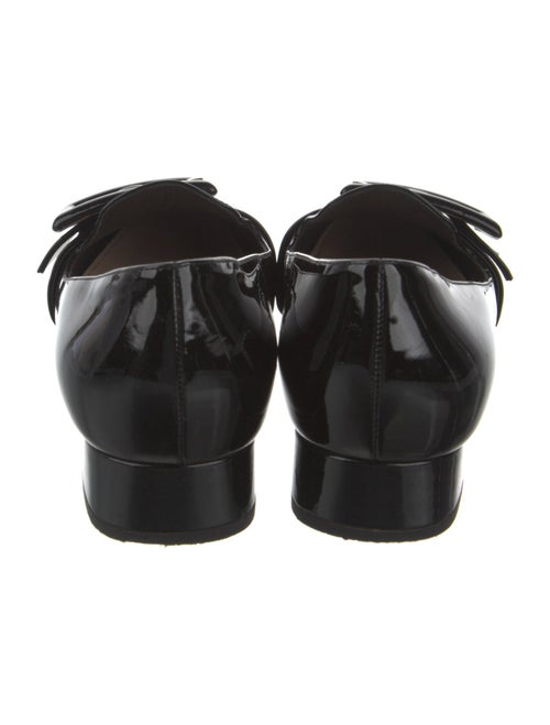 Miu Miu Patent Leather Chain-Link Accents Loafers