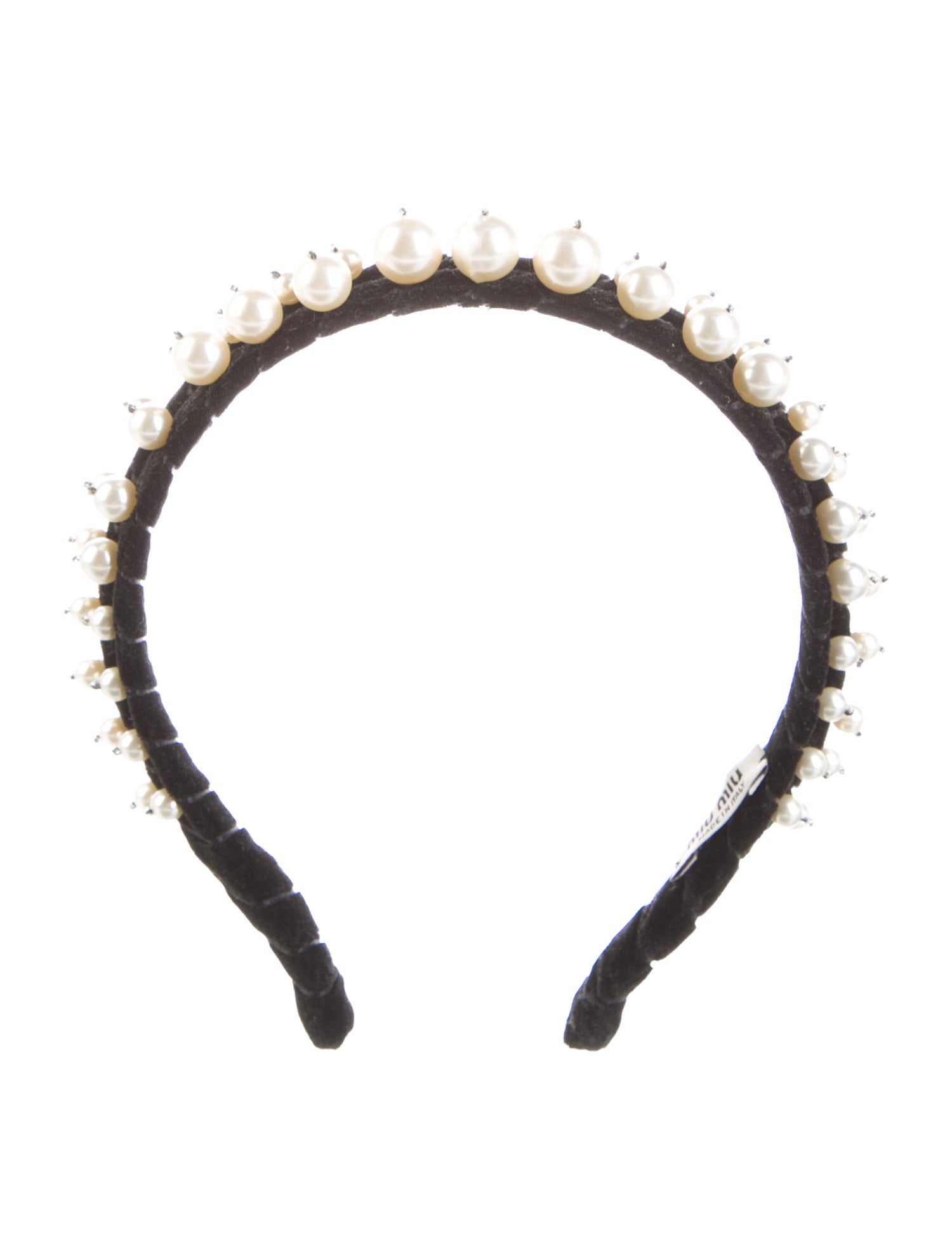 Miu Miu Faux Pearl Headband