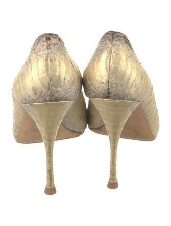 Miu Miu Snakeskin Animal Print Sandals