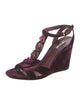 Miu Miu Velvet T-Strap Sandals