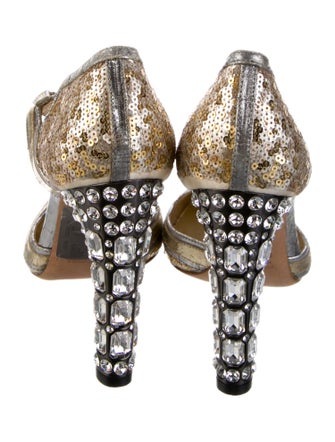 Miu Miu Sequins Crystal Embellishments