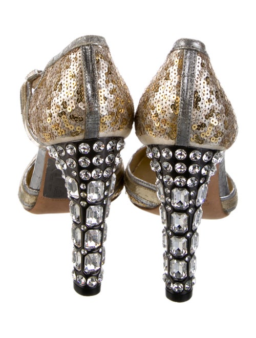 Miu Miu Sequins Crystal Embellishments