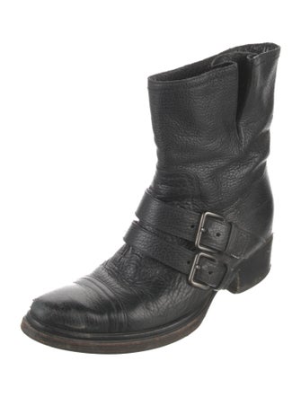 Miu Miu Leather Moto Boots