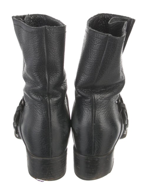 Miu Miu Leather Moto Boots