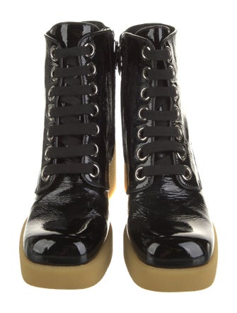 Miu Miu Patent Leather Combat Boots