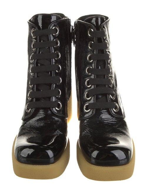 Miu Miu Patent Leather Combat Boots