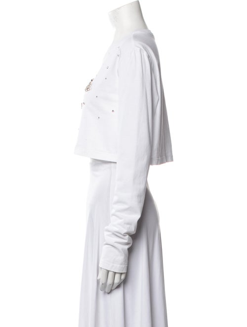 Miu Miu 2021 Graphic Print Crop Top