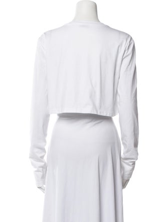 Miu Miu 2021 Graphic Print Crop Top