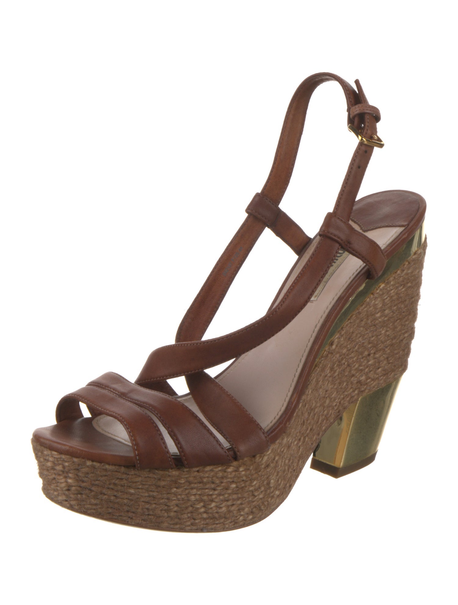 Miu Miu Leather Espadrilles