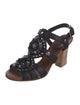 Miu Miu Leather Slingback Sandals