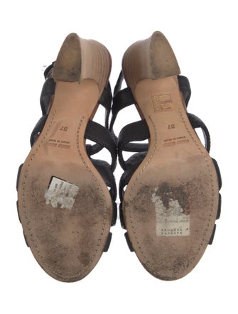 Miu Miu Leather Slingback Sandals