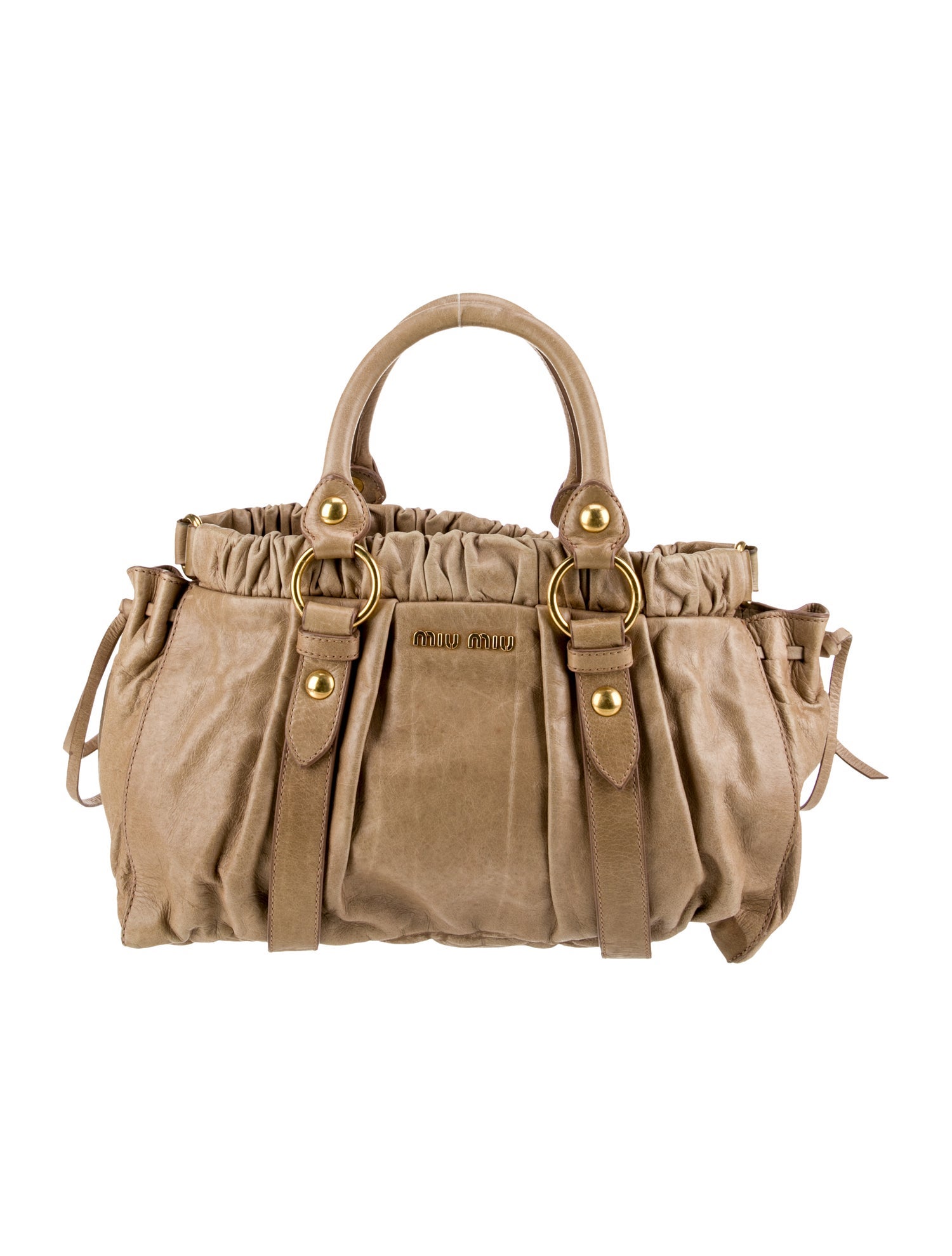 Miu Miu Leather Top Handle Bag