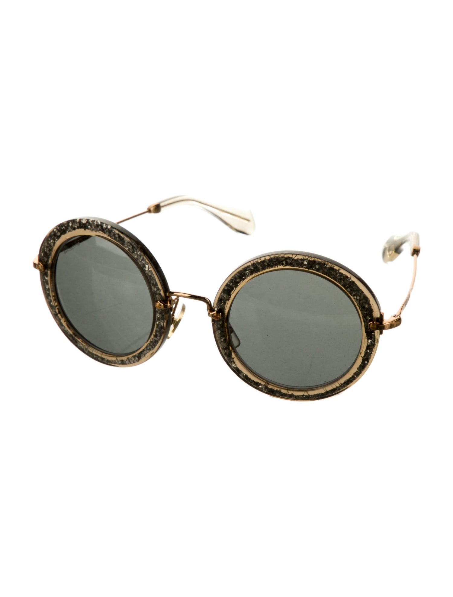 Miu Miu Round Tinted Sunglasses