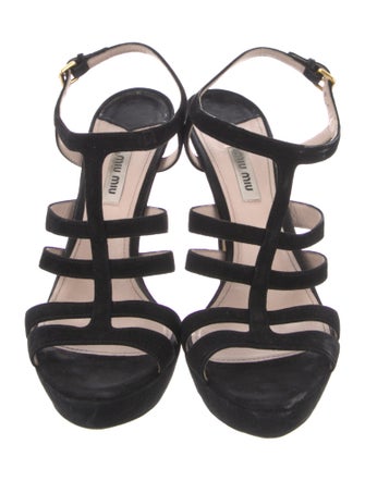 Miu Miu Suede Slingback Sandals