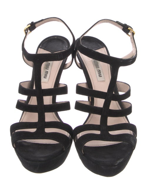 Miu Miu Suede Slingback Sandals