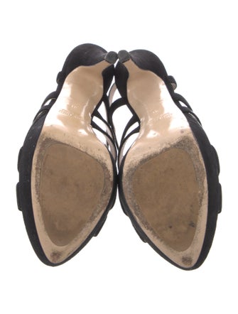 Miu Miu Suede Slingback Sandals