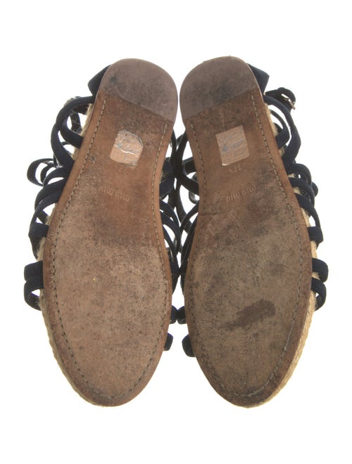 Miu Miu Suede Gladiator Sandals