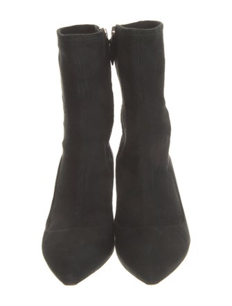 Miu Miu Suede Crystal Embellishments Sock Boots
