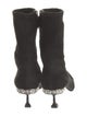 Miu Miu Suede Crystal Embellishments Sock Boots