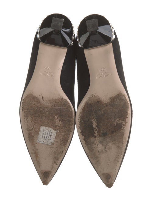 Miu Miu Suede Crystal Embellishments Sock Boots