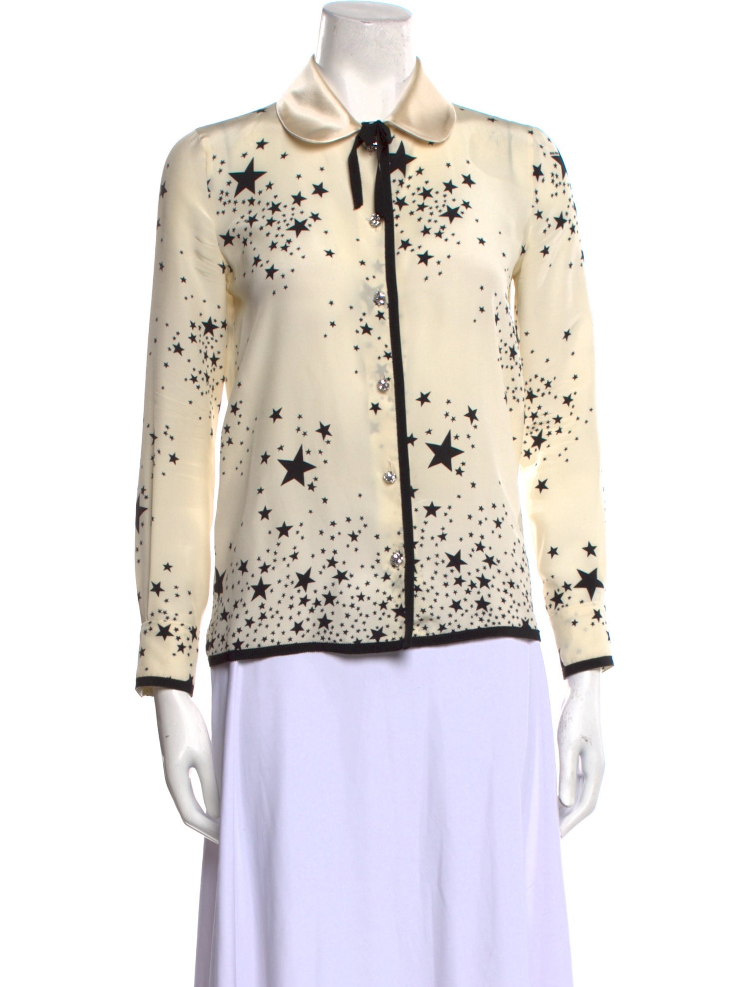 Miu Miu 2019 Silk Button-Up Top