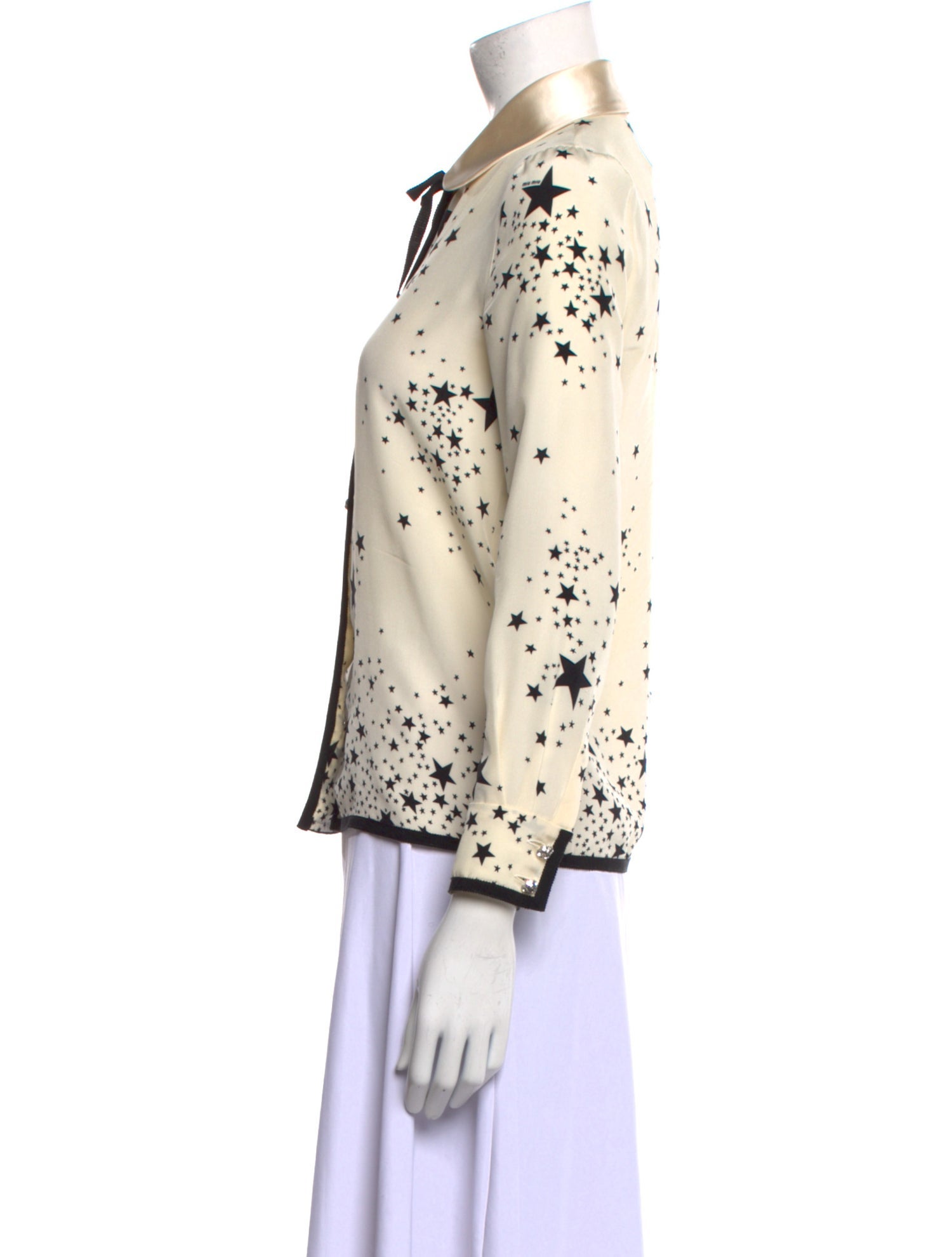 Miu Miu 2019 Silk Button-Up Top