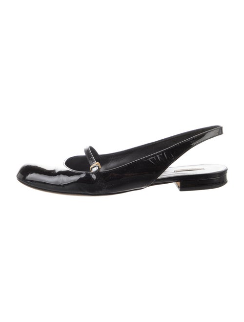 Miu Miu Patent Leather Slingback Flats