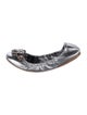 Miu Miu Leather Crystal Embellishments Ballet Flats