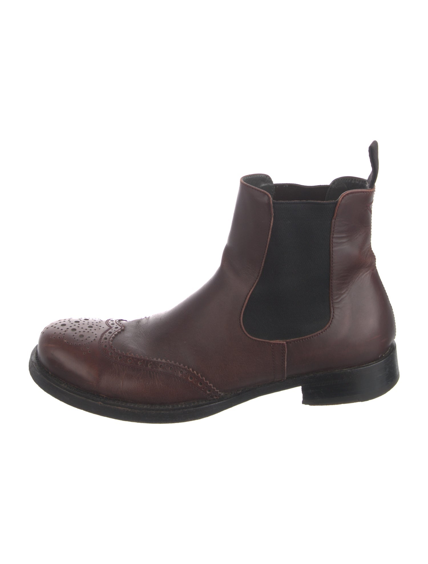 Miu Miu Vintage Leather Chelsea Boots