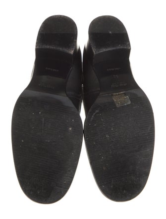 Miu Miu Leather Moto Boots