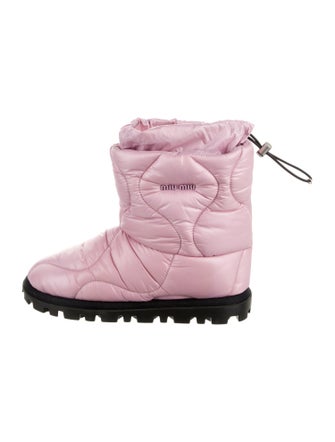 Miu Miu Nylon Combat Boots