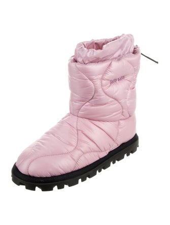 Miu Miu Nylon Combat Boots