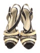 Miu Miu Glitter Printed Slingback Sandals