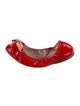 Miu Miu Patent Leather Printed Ballet Flats